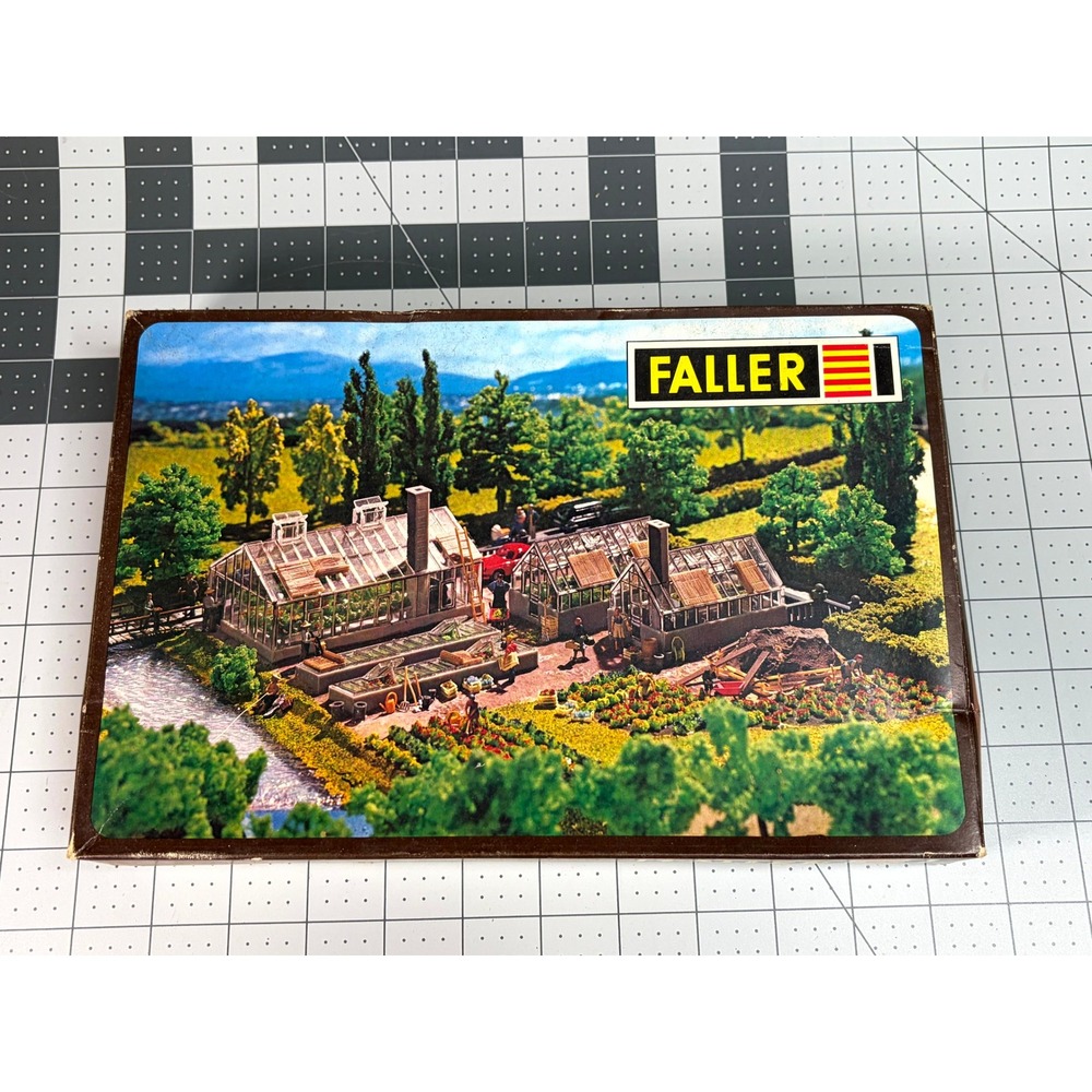Faller HO Scale B-254 Large Market Garden Greenhouse Model Kit West Germany